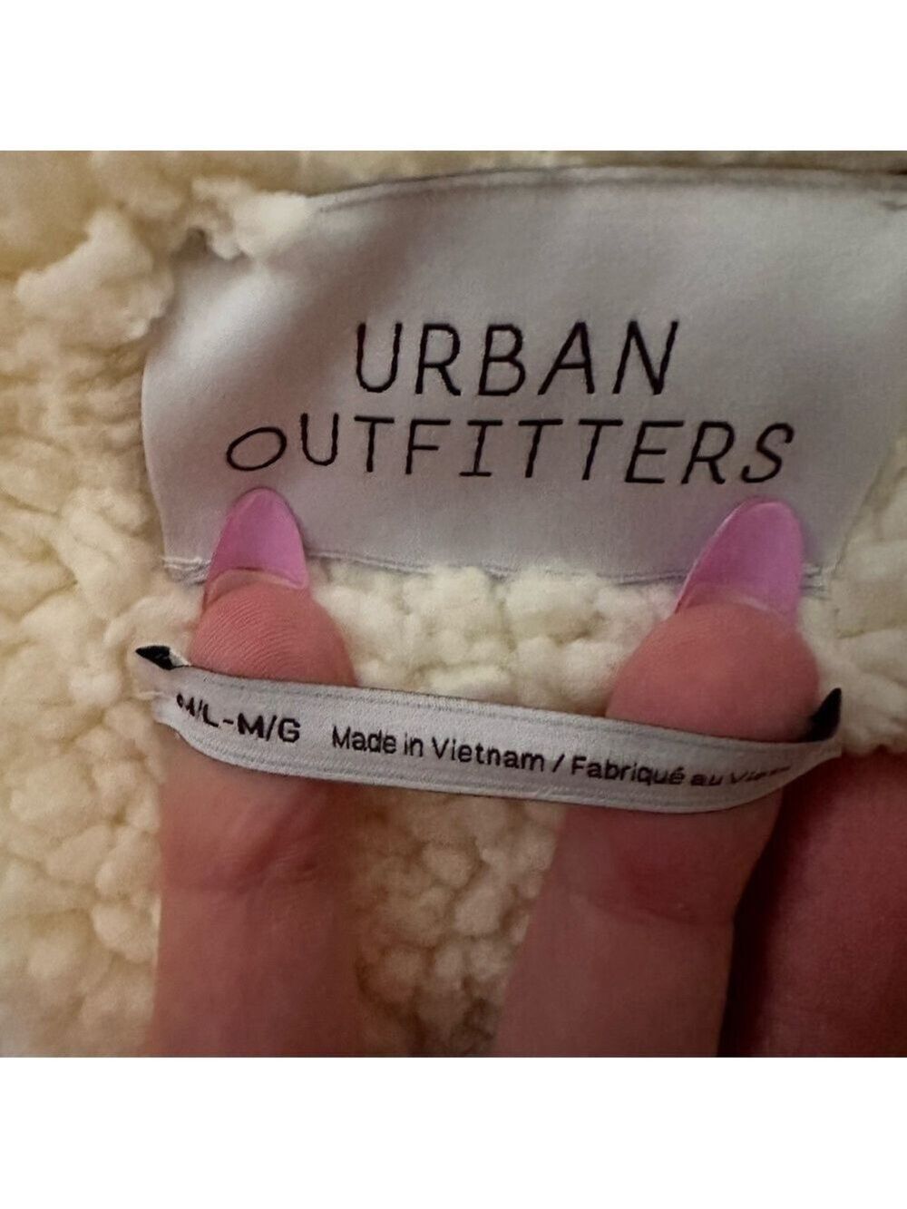 Urban Outfitters Oversized M/L Hooded Open Fluffy Sweater Jacket - Picture 9 of 9